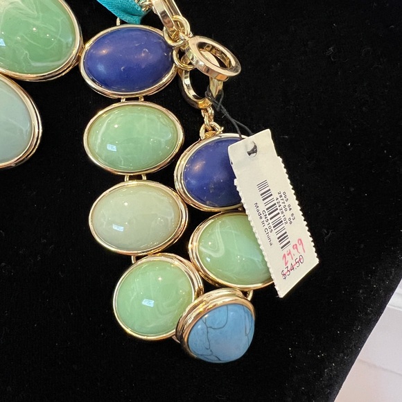 Talbots Green/Blue Stones Necklace & Bracelet - Picture 2 of 3